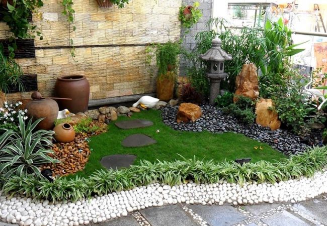 Các loại đá thường dùng làm tiểu cảnh sân vườn